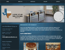 Tablet Screenshot of lonestarmillworkinc.com